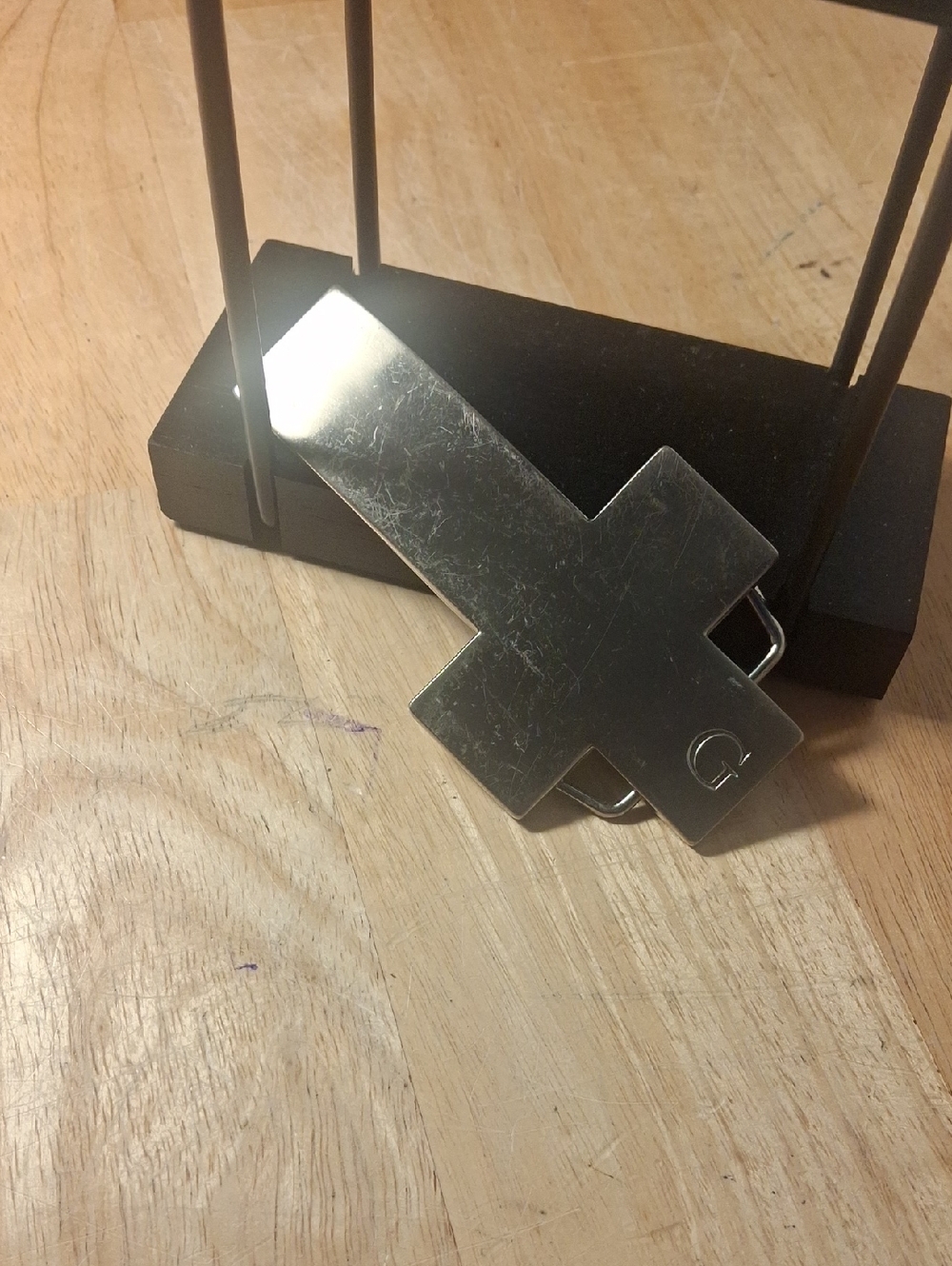 Buckle Silver Cross Belt Buckle